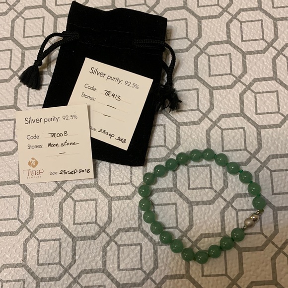 Green stone bracelet - Picture 3 of 6